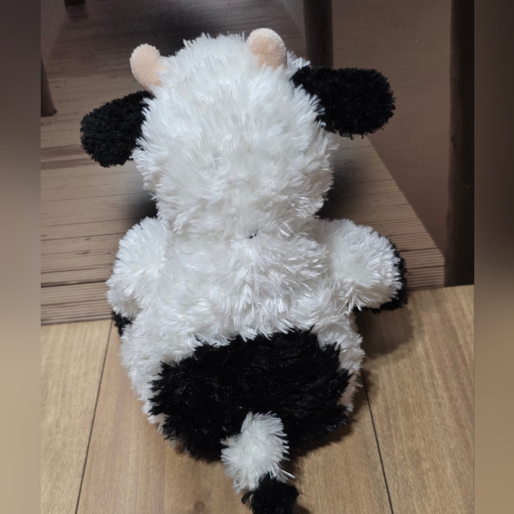 Aurora World Tubbie Wubbie Plush Adorable Black and White Cow Plush Toy - Picture 2 of 6